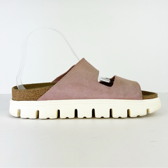 Birkenstock Papillio Arizona Platform Suede Leather Sandal EU 39 US 8 - Picture 5 of 14